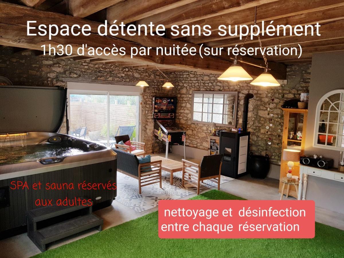 Le Grand Cedre Spa Et Sauna Interieur Piscine Marolles  Bagian luar foto