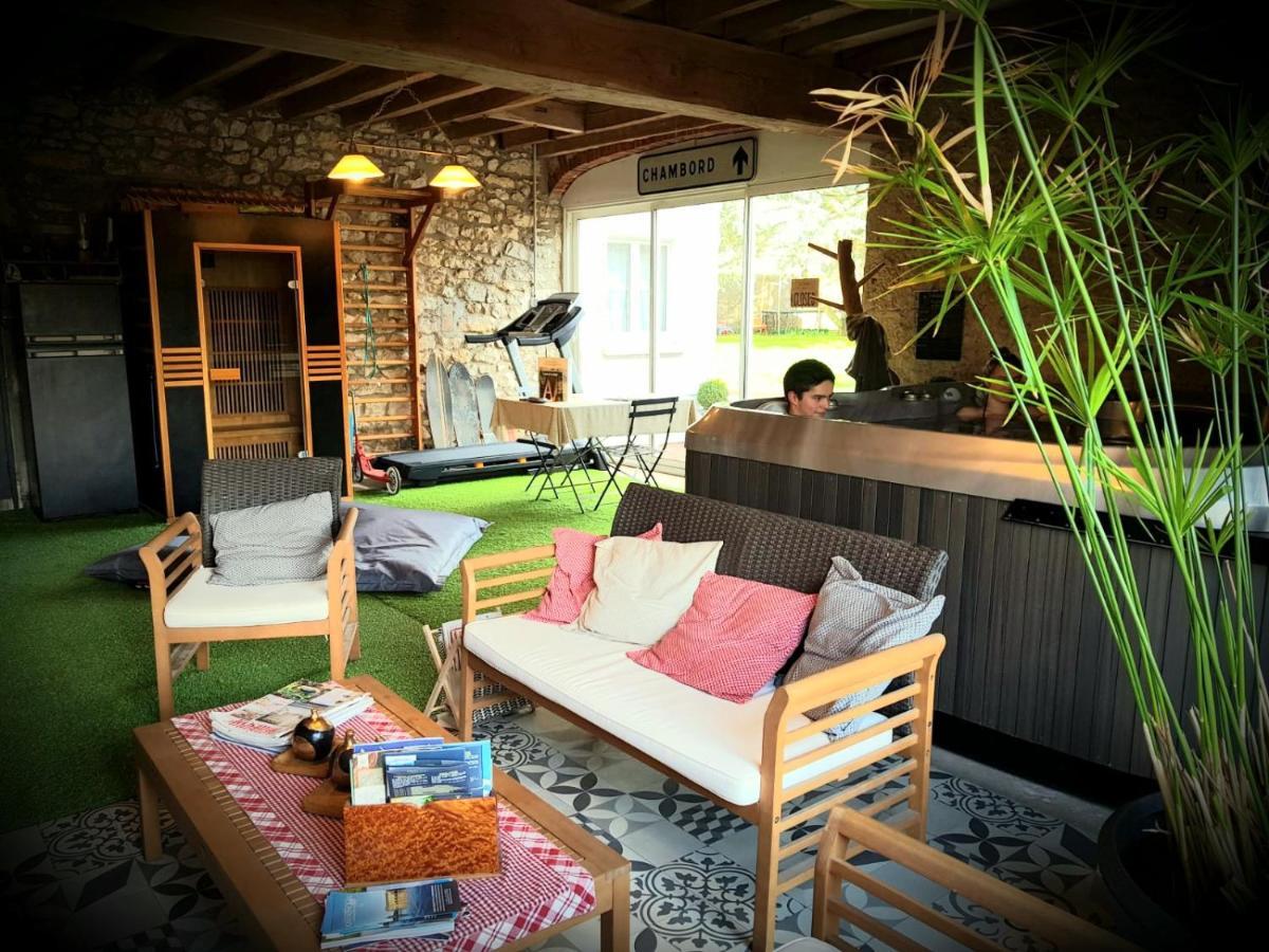Le Grand Cedre Spa Et Sauna Interieur Piscine Marolles  Bagian luar foto